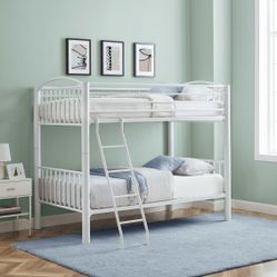 ⚡️FLASH SALE!⚡️FREE twin size mattress with your purchase of a brand new twin over twin heavy duty metal bunkbed