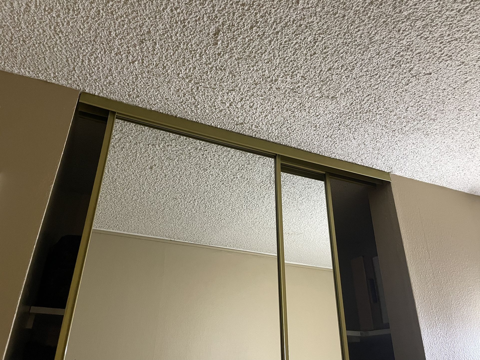 Mirrored Bypass Closet Doors (2 Sets) – Complete, Excellent