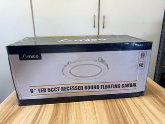 Amico 6" LED 5CCT Recessed Round Floating Gimbal