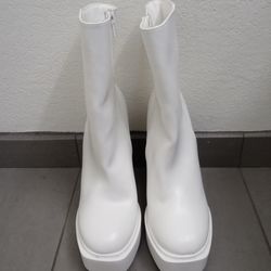 White Boot Heels