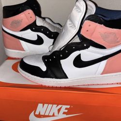 Air Jordan 1 high rust pink customs men’s 10 (take as is)