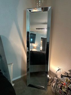 Full Length Floor Mirror with Mirror Frame