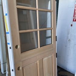 36”x80” Douglas Fir Unfinished Dutch Door