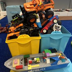 Two Lego Boxes Full Of Legos