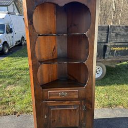 Wood Corner Hutch