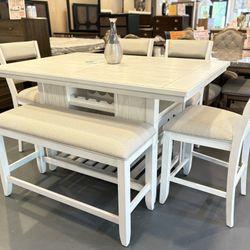 New 6pc Counter Height Dining Set
