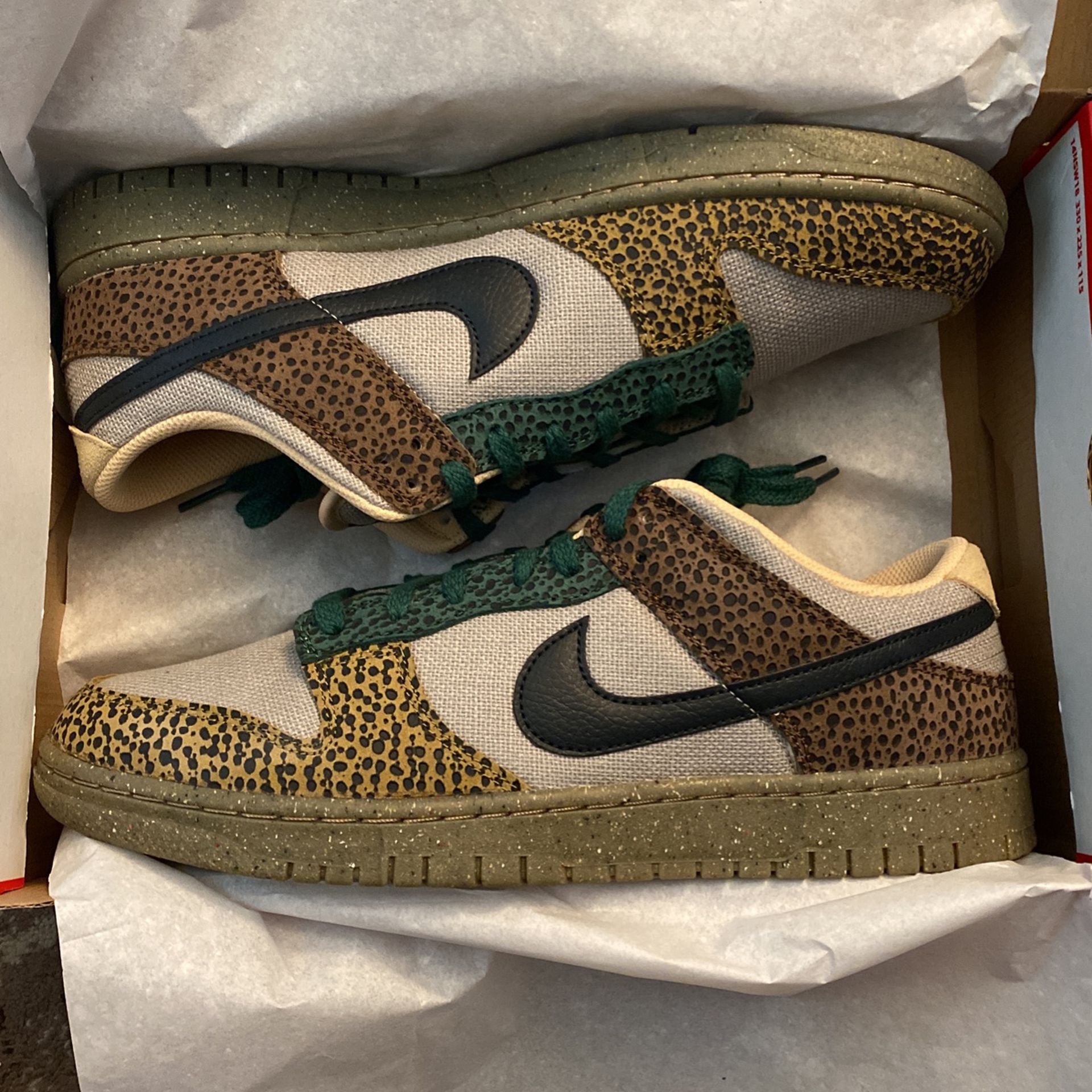 Nike Dunk Low Safari Golden Moss Size 12 for Sale in Beaverton, OR - OfferUp