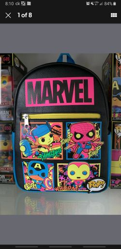 Brand New Marvel Black Light BackPack