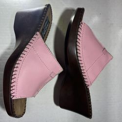 Pink Heeled Wedges By AJ Valenci 