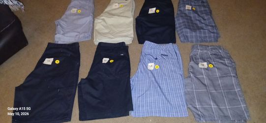8 Piece Shorts/Board Short Bundle. Sizes 30 to 38 Mens. Burnside, Dickies, Fox, Oneill, Quick Silver and Volcom. Pre-loved and in good condition.
