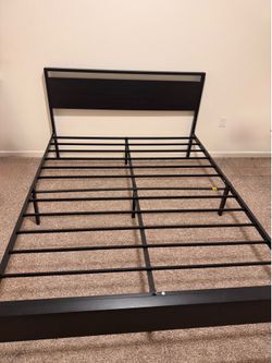 Queen metal bed frame