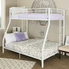 new bunk bed white with both mattress included new