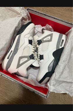 Air Jordan 4 White Cement