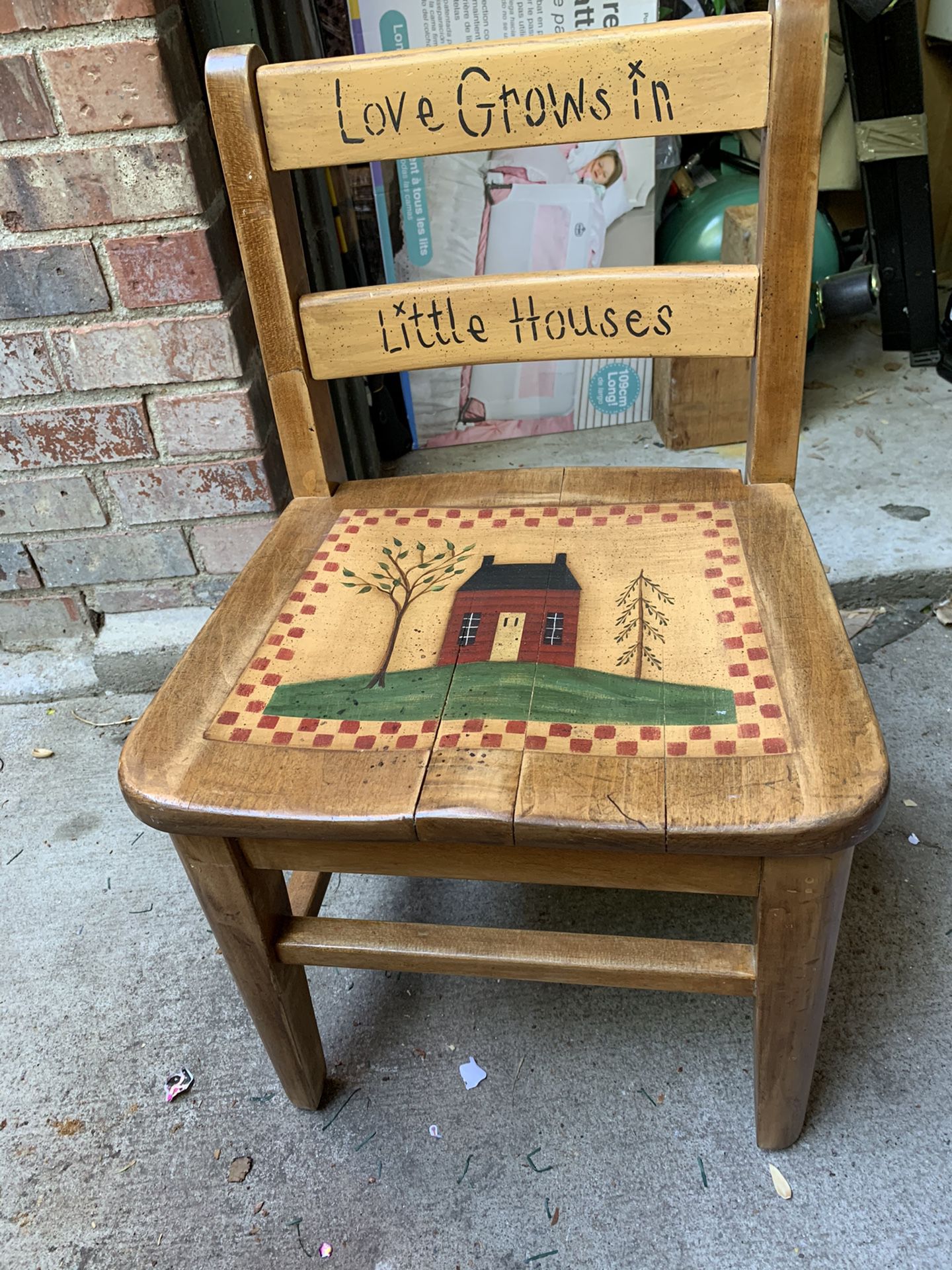 Little antique wood chair