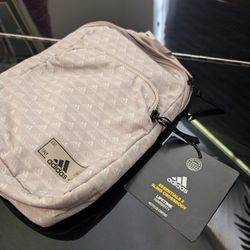 Adidas Essentials 2 Sling Crossbody Bag Adjustable Small Backpack Beige