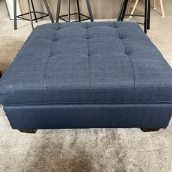 Ottoman Blue Storage 