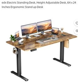 EDX Electric Height Adjustable Standing Desk 64x24