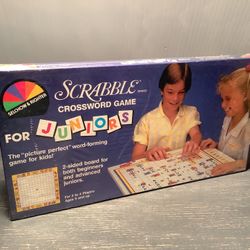 Vintage 1987 Scrabble For Juniors Crossword Game - Selchow & Righter NEW IN BOX