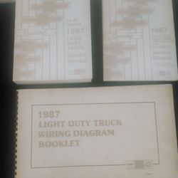 1987 Chevrolet O.E.M. Service And Wiring Shop Manuals 