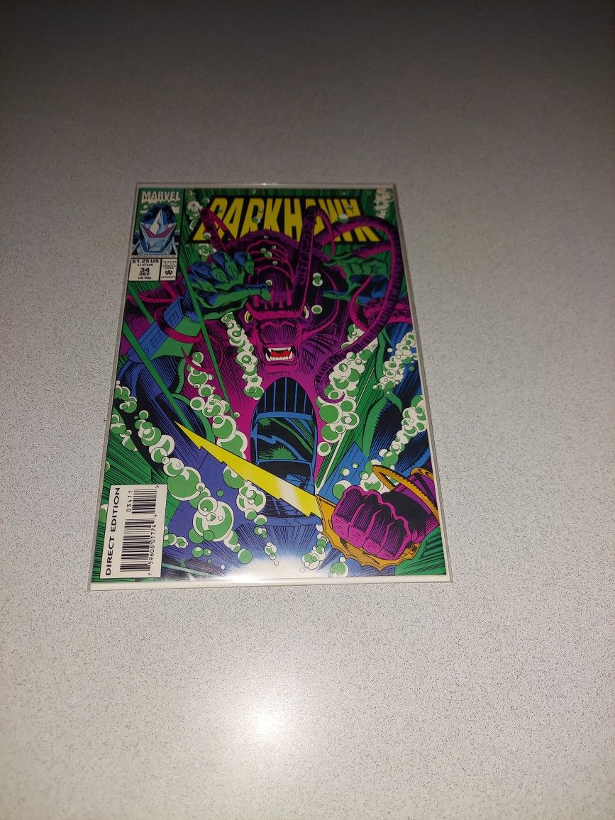 1993 DARKHAWK #34 COMIC BAGGED AND BOARDED