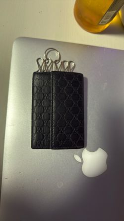 Black wallet and key holder