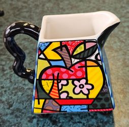 Romero Britto "A New Day" Creamer Pitcher