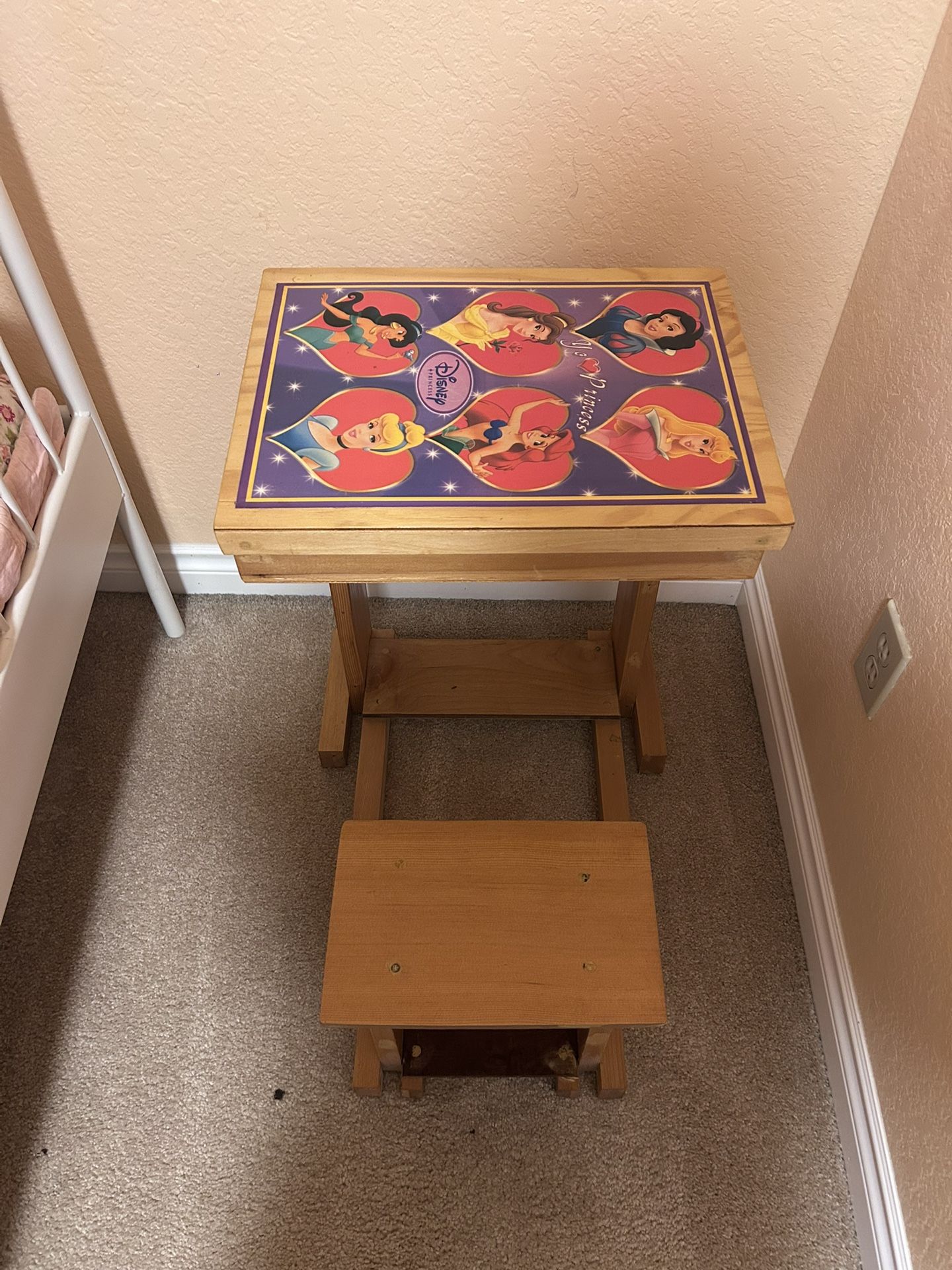 handmade wooden desk