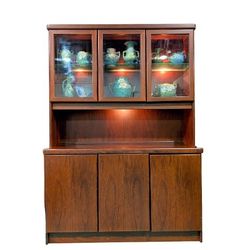 Vintage Danish Rosewood Display Cabinet