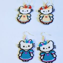 Hello Kitty Handmade Earrings 