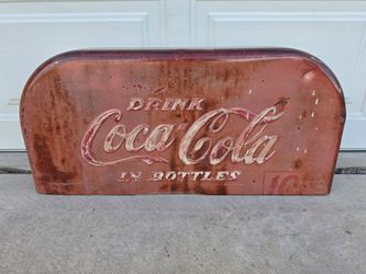Vintage Drink Coca Cola Embossed Sign Chunk Mancave Garage Art Coke