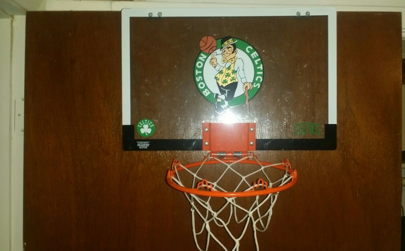 Celtics mini rim & board / hang over door