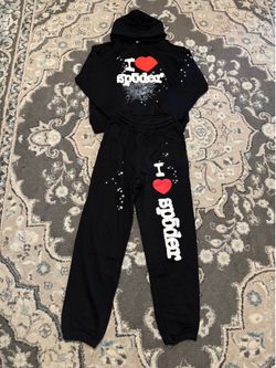 Small Black I ❤️ Sp5der Set