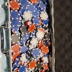 Poker Chips w/case
