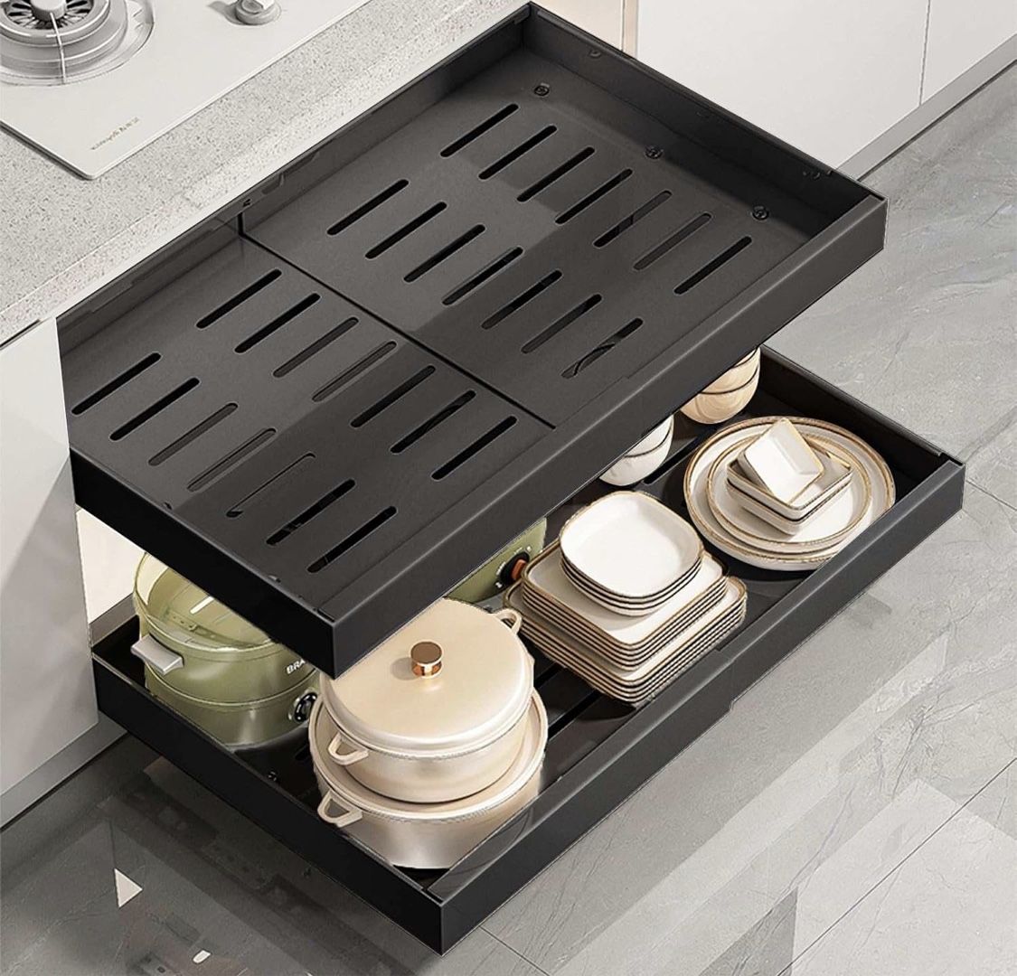 Expandable Pull Out Cabinet Organizer Adjustable Cabinetawer(EE52)