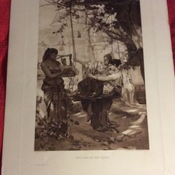 THE SONG OF THE SLAVE ORIGINAL PHOTOGRAVURE HENRYK SIEMIRADSKI 1800S
