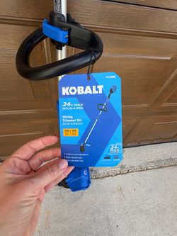 Kobalt 24V 12/14" Brushless Trimmer (contact info removed) - No Battery - Used 2x AS IS