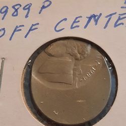 ☆1989 off centered nickel☆$ Making offer$##