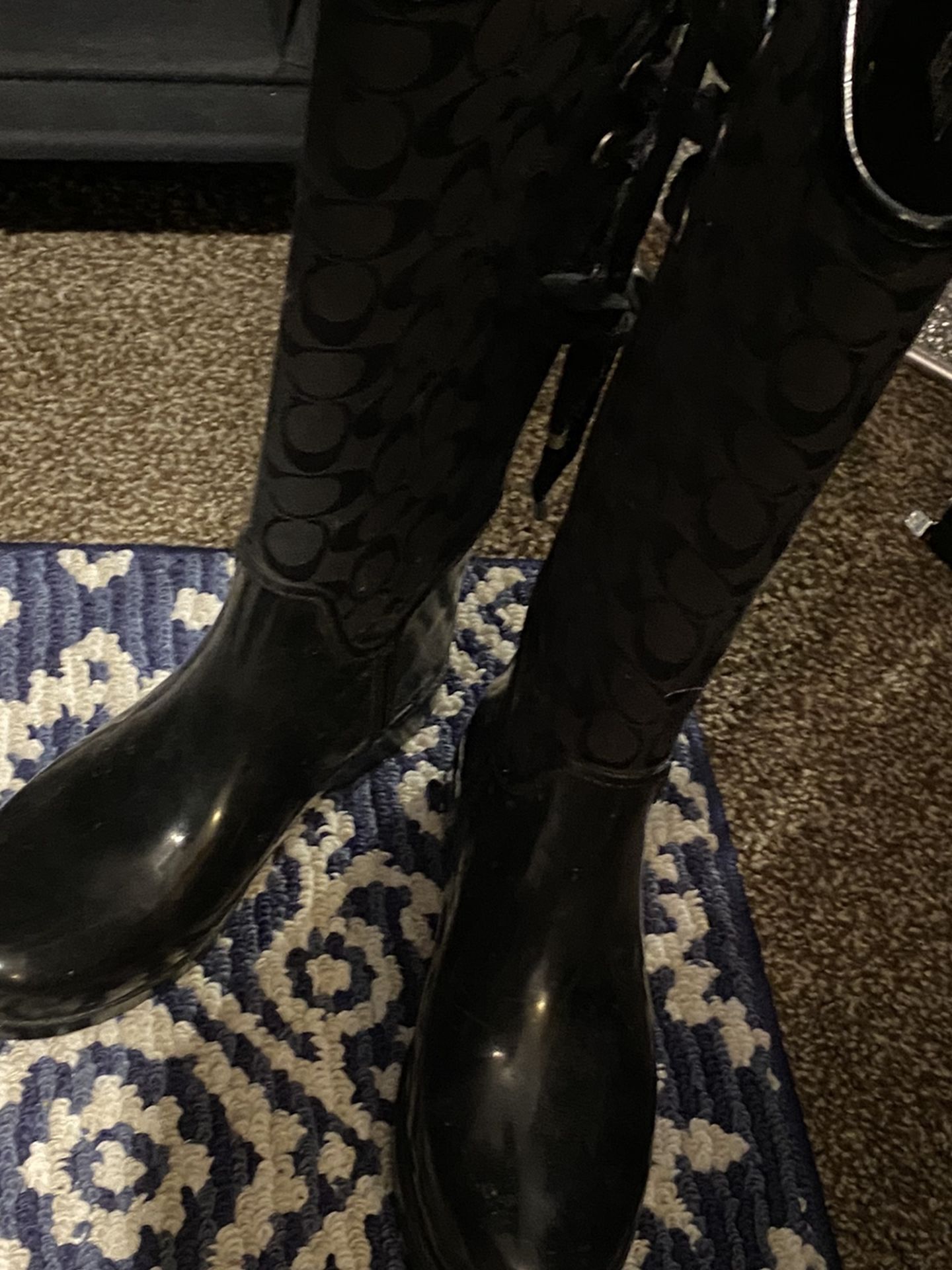 Coach Rain Boots Size 7!