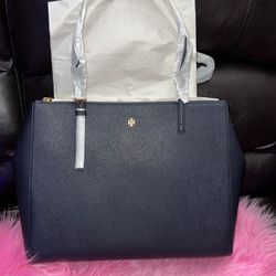 tory burch emerson top zip tote large