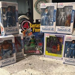 🔥 Complete Marvel Legends Fantastic 4 Retro Wave (Set of 8) 🔥