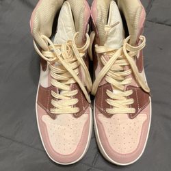 Pink and Burgundy Nike Air Shoes