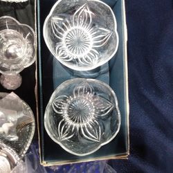 Crystal Dessert Bowls.