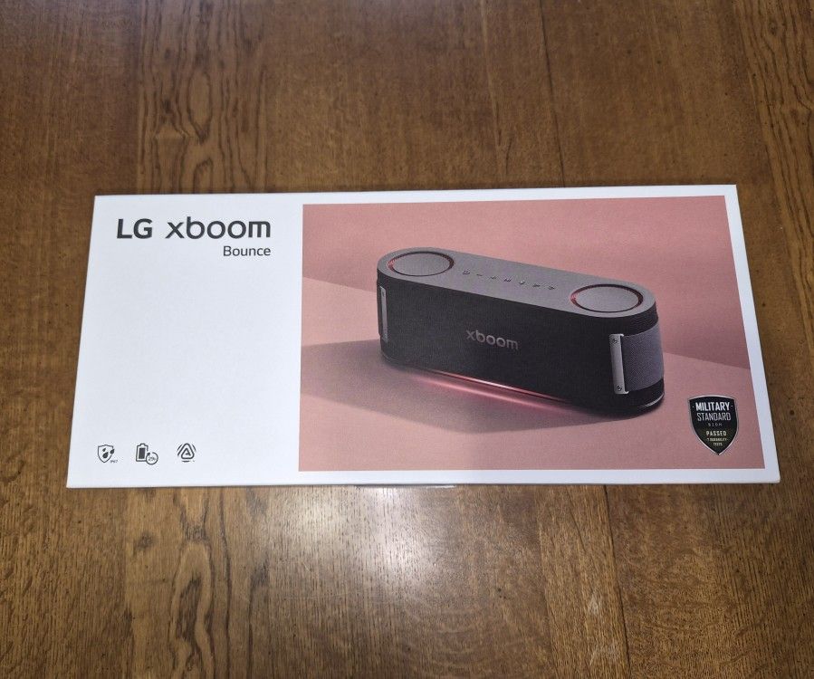 LG xboom Bounce - New In Box Bluetooth Boombox