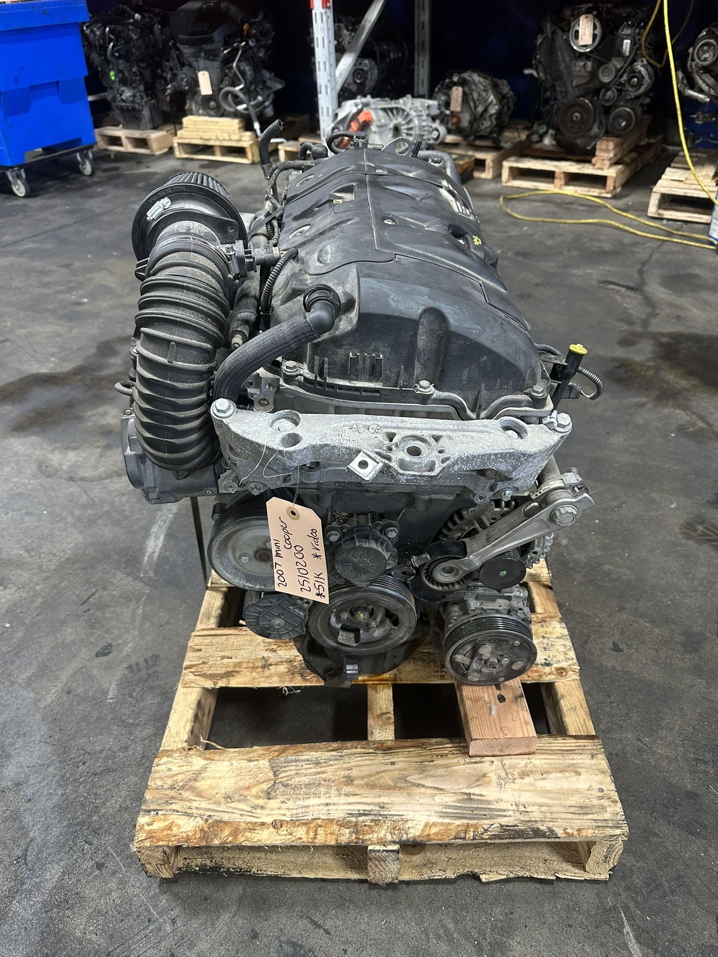 2007 Cooper 1.6L Complete Engine OEM Motor Assembly LOW MILES