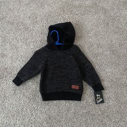 NWT NEW Art Class toddler boy knit hooded sweater jacket size 18 months