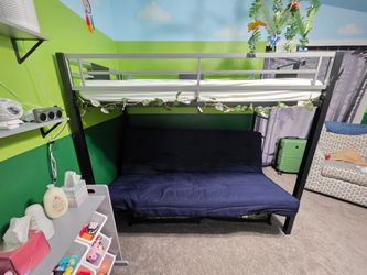 Bunk bed twin on top full futon on bottom