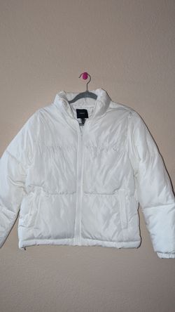 Forever 21 White Puffer Jacket