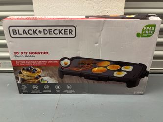 Electric Griddle Black & Decker 20”x11”