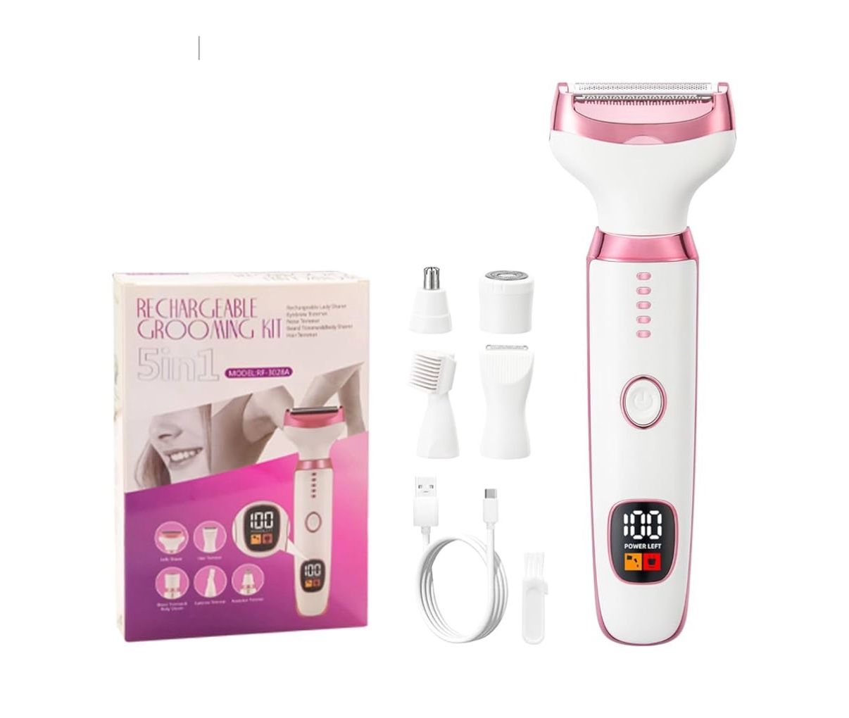Electric Razor Shavers for Women Wet/Dry 5 in 1