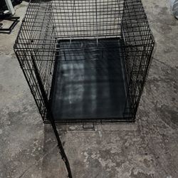 dog cage,   28” width  X  42” length  X  31” height